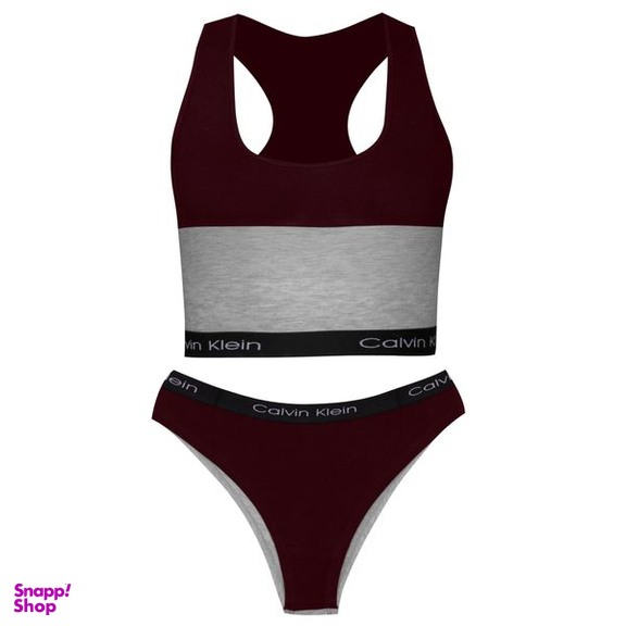 ست نیم تنه و شورت ورزشی زنانه کوزا مدل 9140-5 رنگ زرشکی