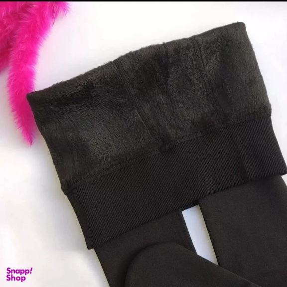 جوراب شلواری زنانه جی وی جی مدل تو خزدار رنگ مشکی