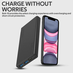 پاوربانک پرومیت مدل BOLT-10.BLACK ظرفیت 10000 میلی آمپر ساعت
