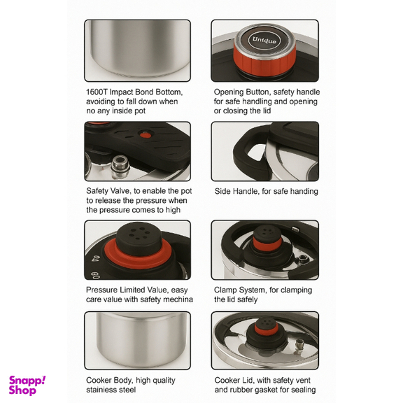 زودپز 2 قلو یونیک کد RAGA _4_6 گنجایش 4 و 6 لیتری