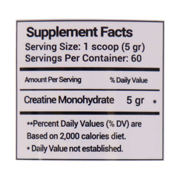 پودر کراتین مگنوم مدل مونوهیدرات وزن 300 گرم