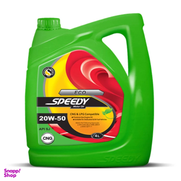روغن موتور اسپیدی مدل Eco‌ کد CNG50-20 حجم 4000 میلی لیتر