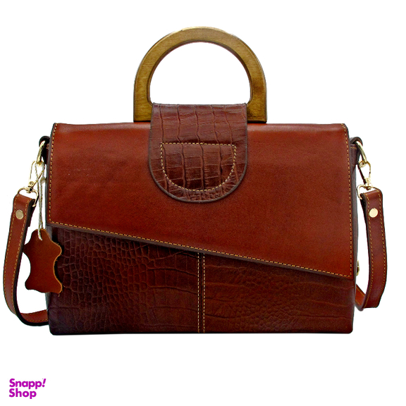 کیف چرم طبیعی زنانه کروکو مدل fateh 138