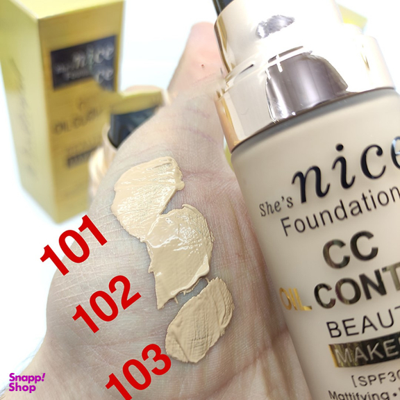 کرم پودر نایس مدل CC با SPF 30 شماره 103