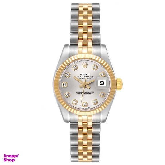 ساعت عقربه ای زنانه طرح رولکس مدل Datejust کد 00003