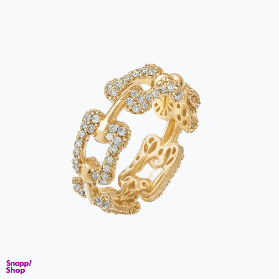 انگشتر طلا 18 عیار زنانه مدل تیفانی کد 6219 سایز 54