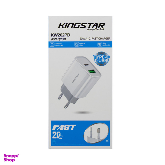 شارژر دیواری کینگ استار مدل KW262PD