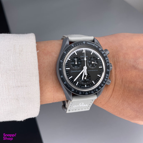 ساعت مچی عقربه ای مردانه امگا مدل Swatch طرح عطارد