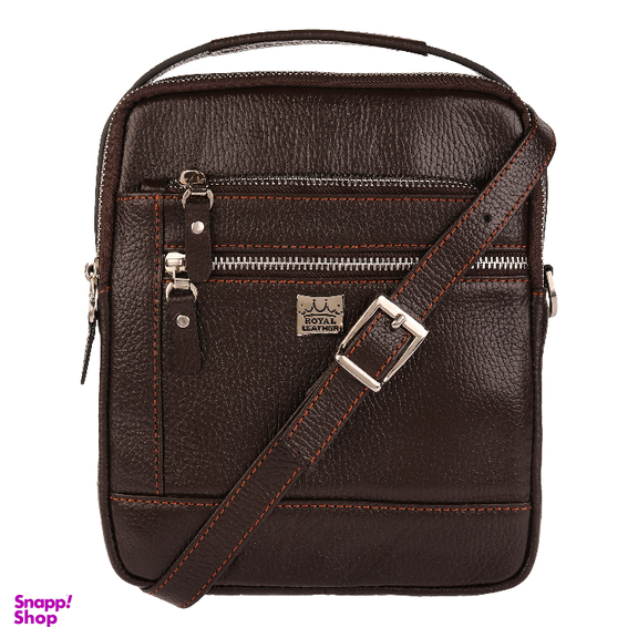 کیف دوشی مردانه رویال چرم کد W70