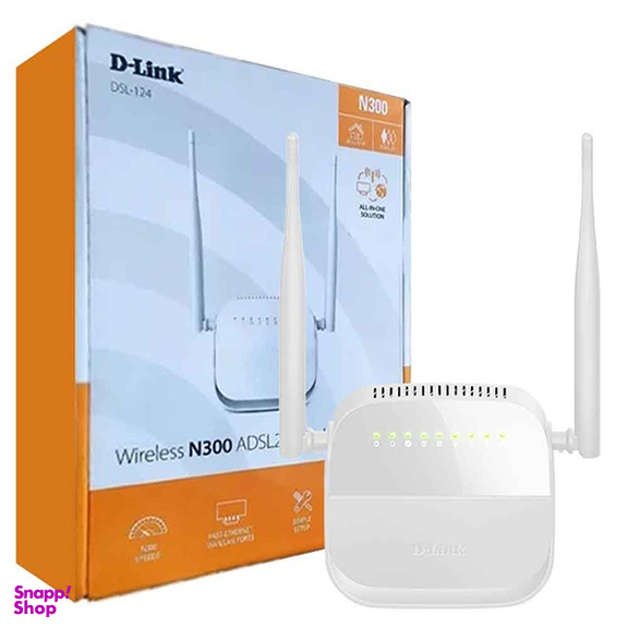 مودم روتر ADSL2 Plus بی سیم N300 دی-لینک مدل DSL-124 New
