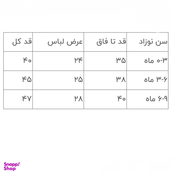 سرهمی نوزاد مدل mj02 رنگ سفید