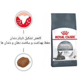 غذای خشک گربه رویال کنین مدل دنتال وزن 1.5 کیلوگرم