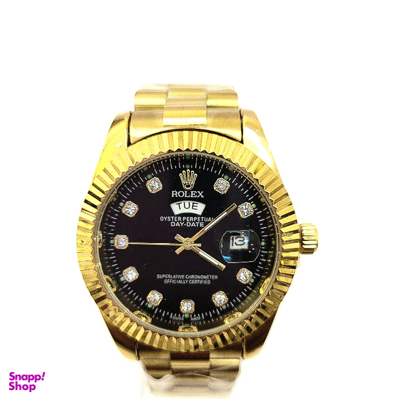 ساعت مچی عقربه ای طرح رولکس مدل دیت جاست کد 1006