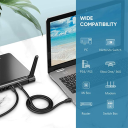 کابل شبکه Cat 8 S/FTP Ethernet یوگرین مدل NW121 کد 70327 طول 1 متر