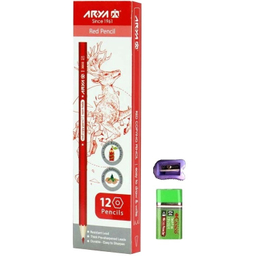 مداد آریا مدل بیکران 121 به همراه تراش و پاک کن مجموعه 14 عددی