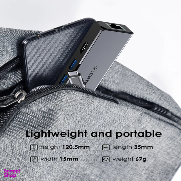 هاب 5 پورت USB-C لنشن مدل C25 HE