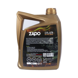 روغن موتور خودرو زادو مدل SAE 10W-40-SN حجم 4 لیتر