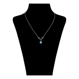 گردنبند نقره زنانه سواروسکی مدل اشک کد 066587