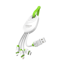 کابل تبدیل USB به Type-C/Lightning/MicroUSB کینگ استار مدل K305 طول 1 متر