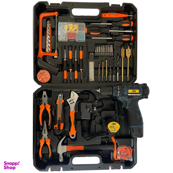 پیچ گوشتی شارژی جاب مدل JB-3324 مجموعه 172 عددی