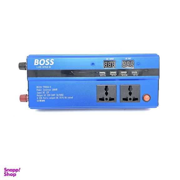 مبدل برق خودرو باس مدل BS123 TYN254-2 ظرفیت 2000 وات