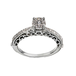 انگشتر طلا 18 عیار زنانه جواهری سون کد 1003