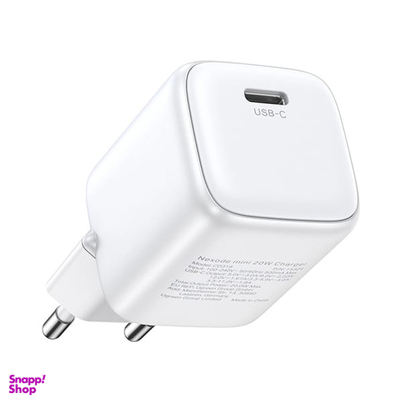 شارژر دیواری Nexode Mini 20W PD یوگرین مدل CD318 کد 15324