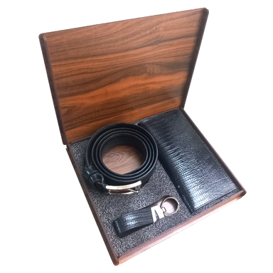 ست هدیه مردانه چرم طبیعی کد 3352