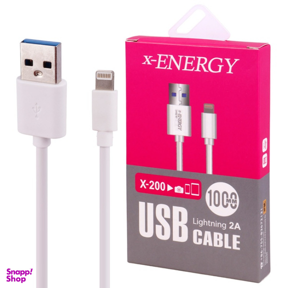 کابل شارژ USB به Lightning ایکس-انرژی مدل X-200 طول 1 متر