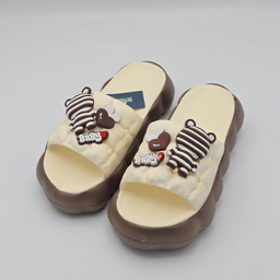 دمپایی زنانه زیتون مدل سارا 421700 رنگ کرم قهوه ای