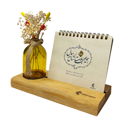 تقویم رومیزی سال 1404 پدیده نقش همراه با گل خشک