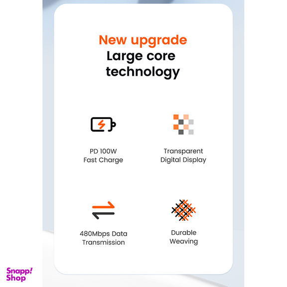 کابل USB-C توکی مدل TXCTL-YX01 طول 1 متر