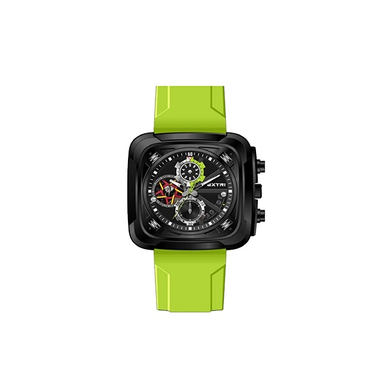 ساعت عقربه ای مردانه اکستری کد X6057-E رنگ مشکی سبز روشن