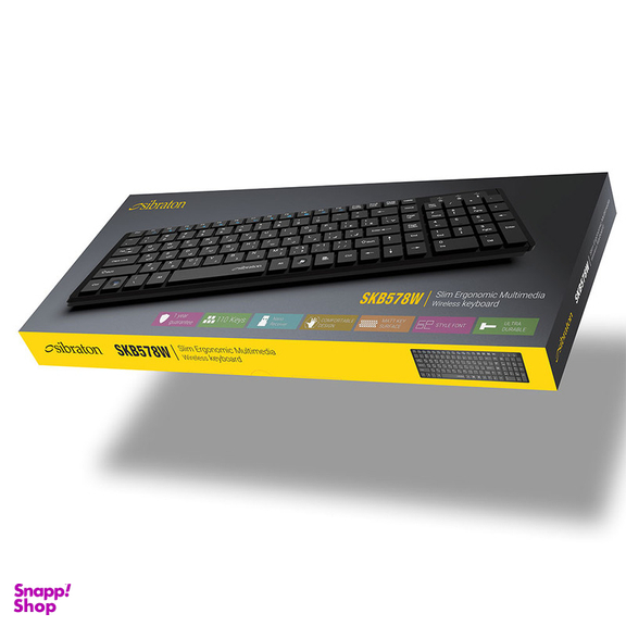 کیبورد بی سیم سیبراتون مدل skb578w