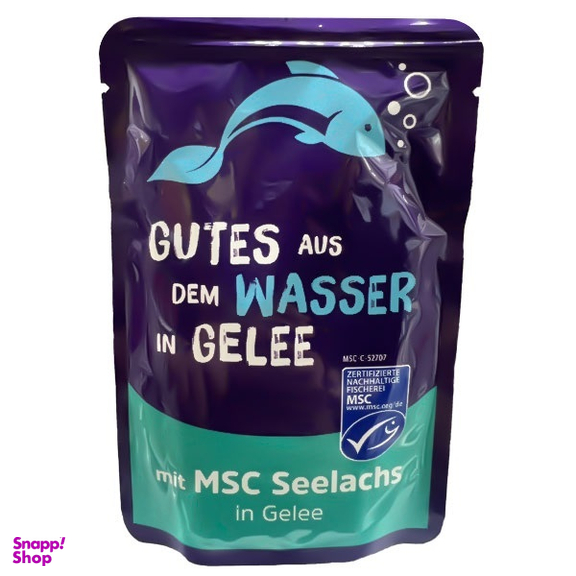 پوچ گربه بالغ کوشیدا طعم ماهی اقیانوسی در ژله وزن 85 گرم