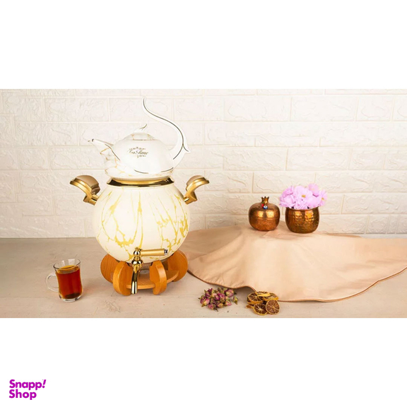 ست کتری و قوری کروپ ست مدل کیانا ماربل کد 701M