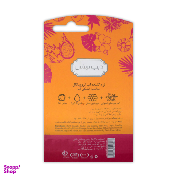 بالم لب دیپ سنس مدل تروپیکال وزن 3.5 گرم