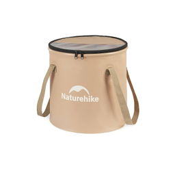 سطل و سينک آب تاشو زيپ دار 20 ليتری نیچرهایک مدل Lingwo Collapsible Round Bucket کد CF010