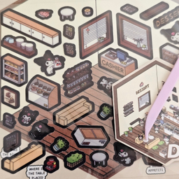 استیکر سه بعدی ساختنی مدل شیرینی سرا کرومی کد 203