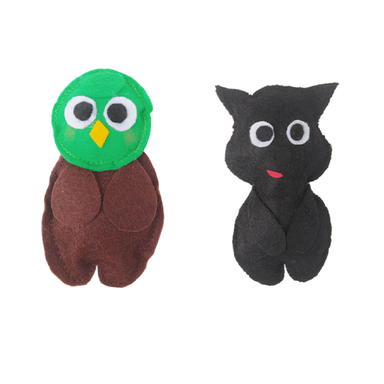 اسباب بازی دندانی سگ و گربه کد VIP01 مجموعه 2 عددی