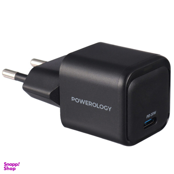 شارژر دیواری 20 وات پاورولوژی مدل Ultra-Compact GaN Charger