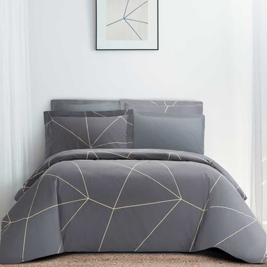 سرویس ملحفه تکنفره 4 تکه لایکو طرح راسان