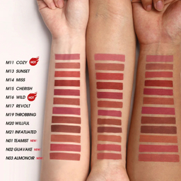 رژ لب جامد او تو او رنگ m19 throbbing