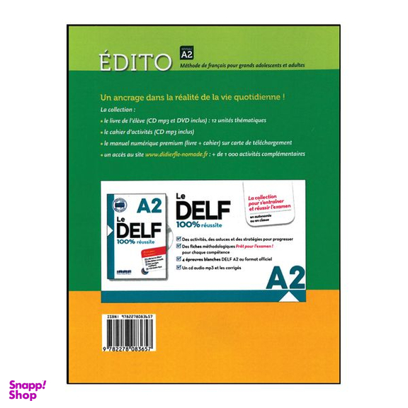 کتاب Edito A2 اثر Heu Elodie انتشارات هدف نوین