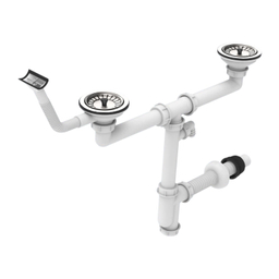 سیفون ظرفشویی محک مدل دو لگن کد 352T