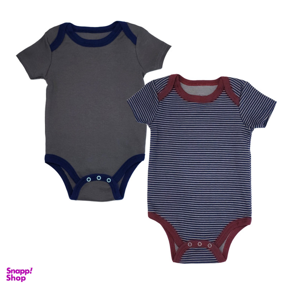 بادی آستین کوتاه نوزادی کد 6233 مجموعه 2 عددی