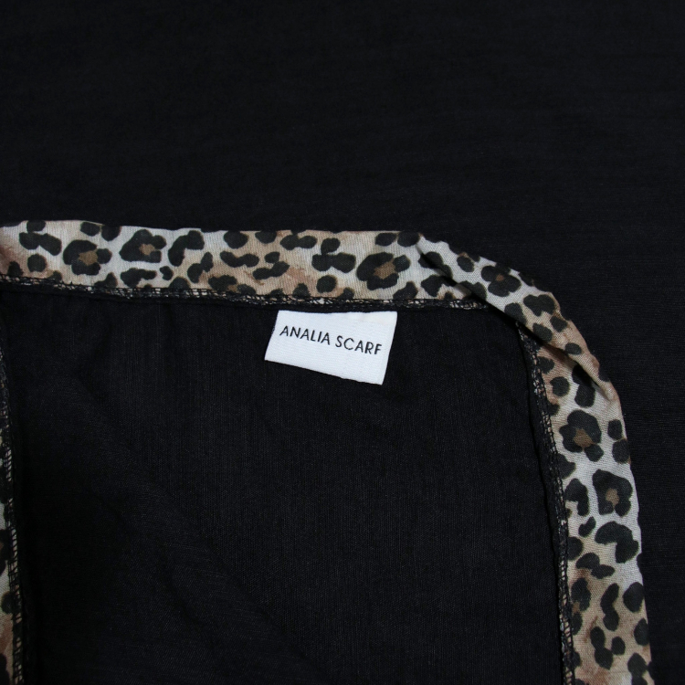 شال زنانه مدل حاشیه پلنگی کد ana9080