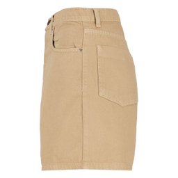 شلوارک زنانه سرژه مدل 229126 کتان رنگ کرم