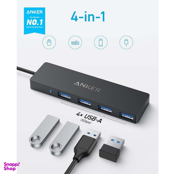 USB هاب 4 پورت Type-C انکر مدل A8309