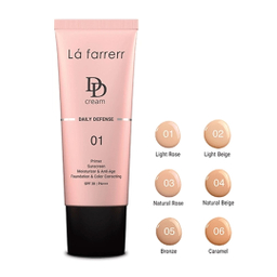 دی دی کرم رنگی لافارر SPF30 مدل 04 Natural beige مناسب انواع پوست حجم 33 میلی لیتر